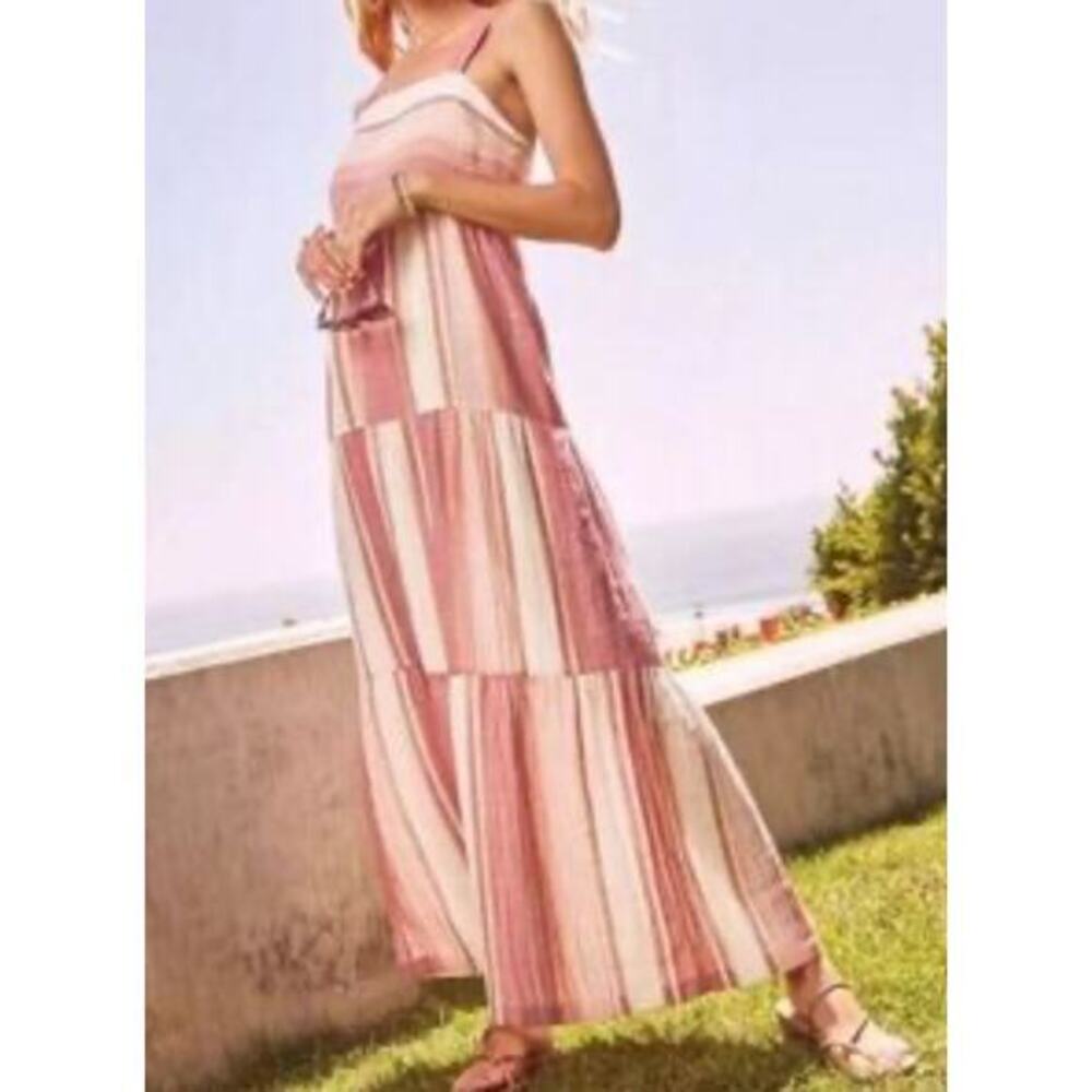 Faherty 100% Organic Cotton Maxi Dress SMALL